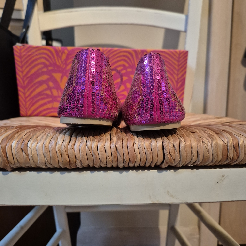 Iron Fist Fuchsia Sequin Flats - Picture 4 of 8